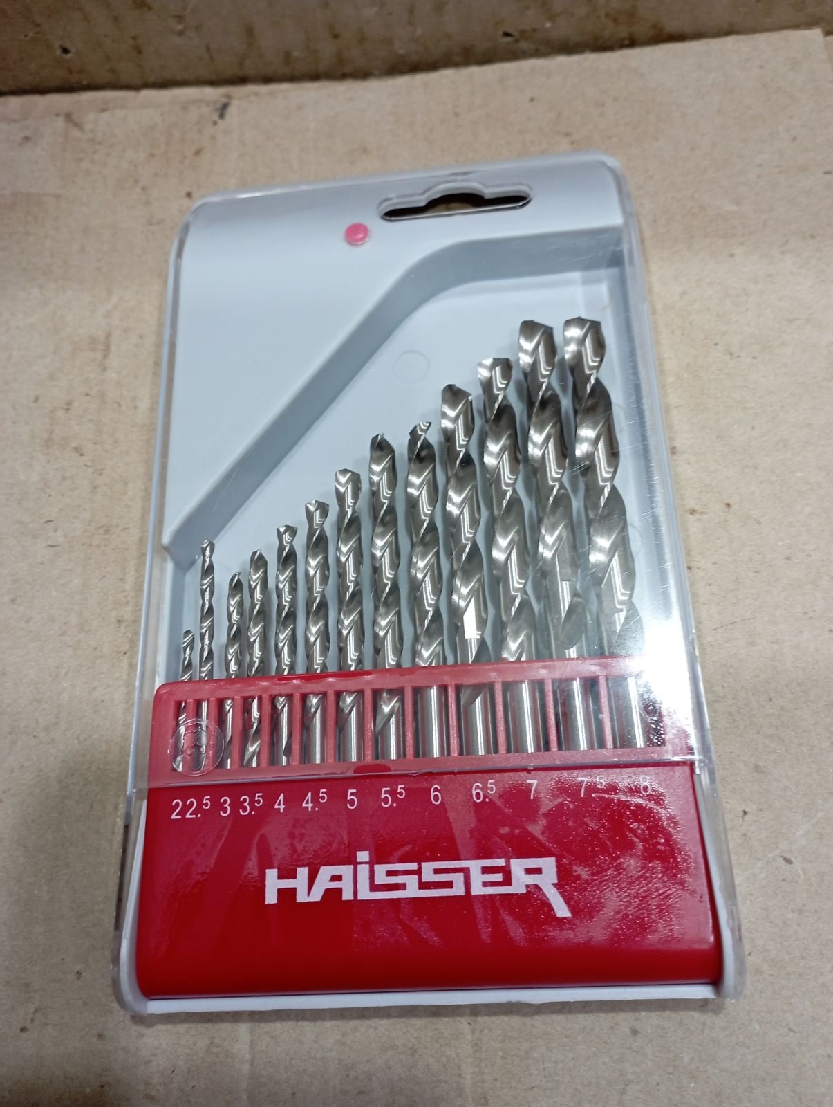 Набор сверл HAISSER 2-8 мм, через 0,5 мм