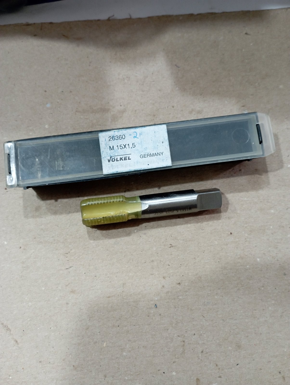 Метчик м15х1,5, HSS-G, VOLKEL, GERMANY