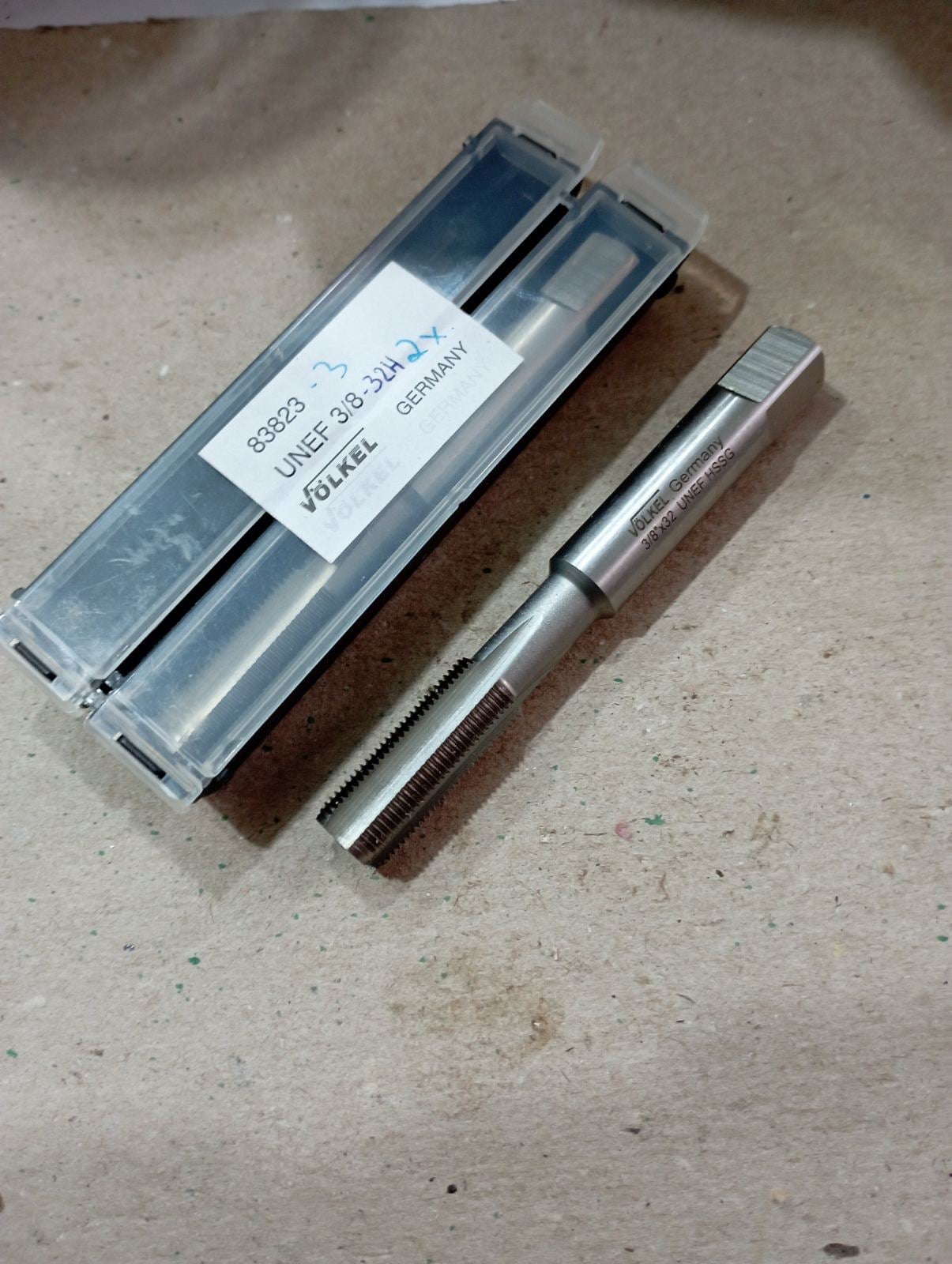 Метчик дюймовый UNEF 3/8"-32, VOLKEL GERMANY