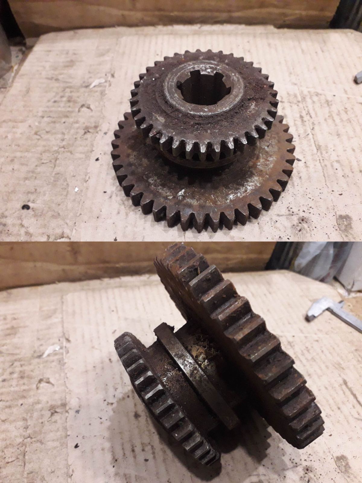 Блок шестерня m3 z42 / m2,5 z35