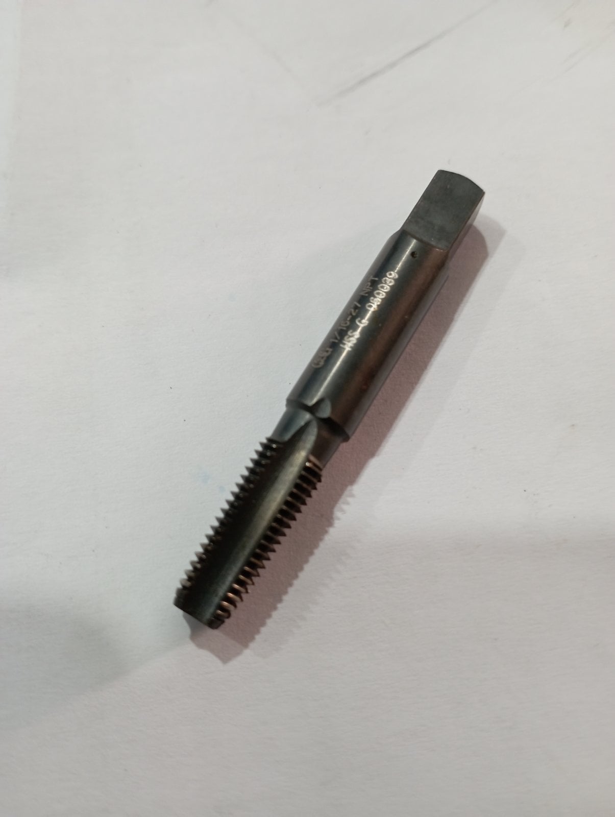 Метчик конический дюймовый NPT 1/16" - 27, GERMANY, HSS-G