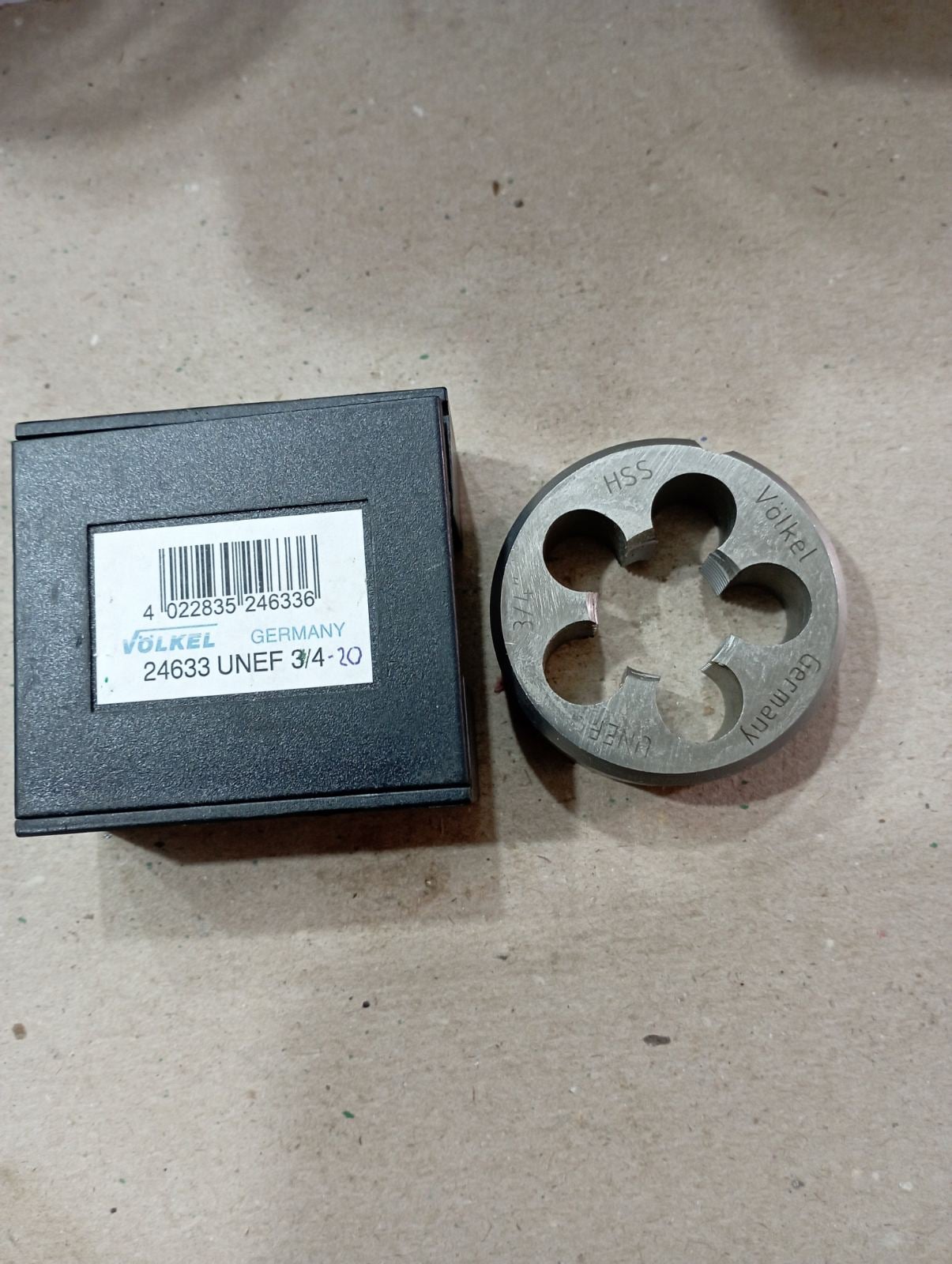 Плашка дюймовая UNEF 3/4"-20