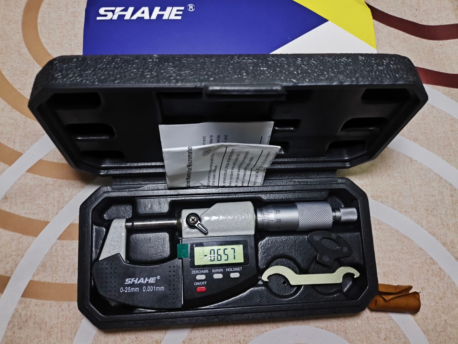 Мікрометр цифровий МКЦ-25/0,001 мм, Shahe