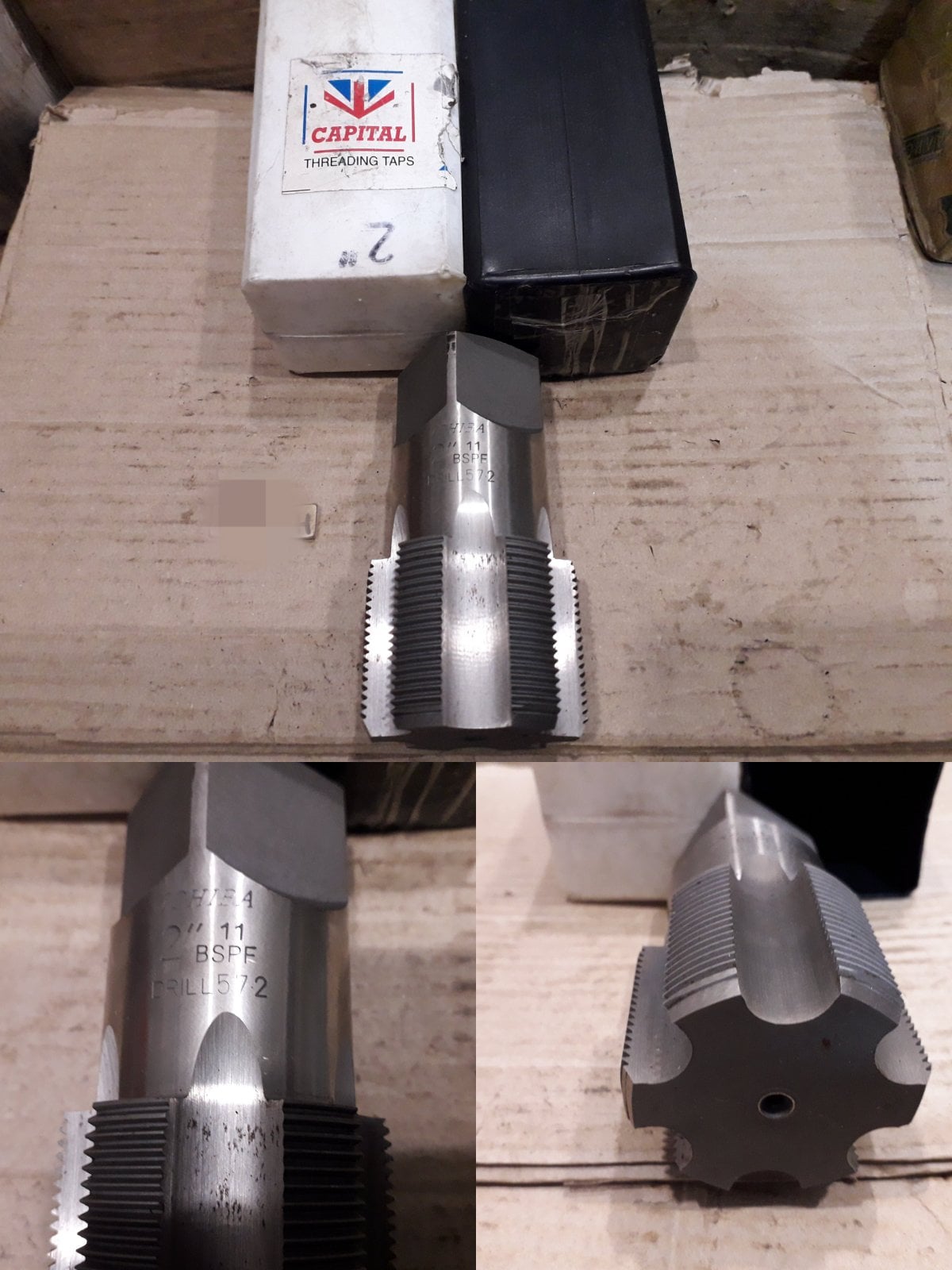 Метчик трубный G2", машинно-ручной для глухих отверстий