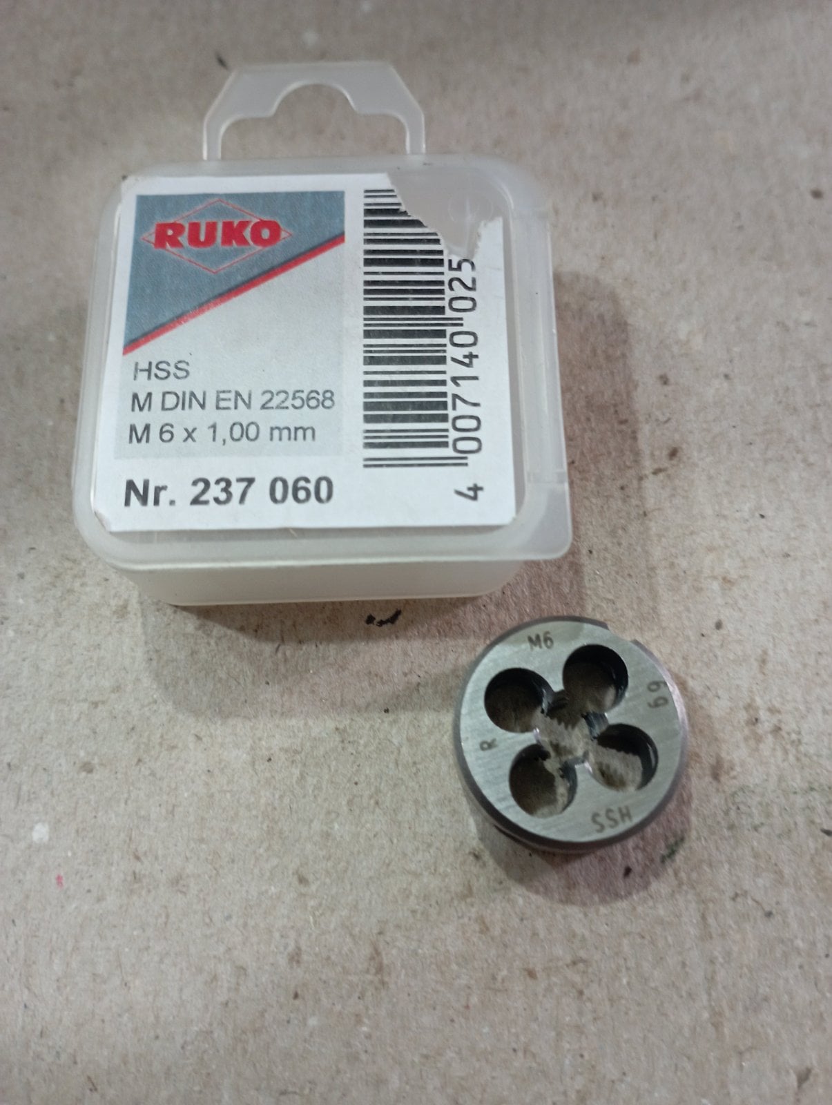 Плашка м6, HSS, Ruko, Germany
