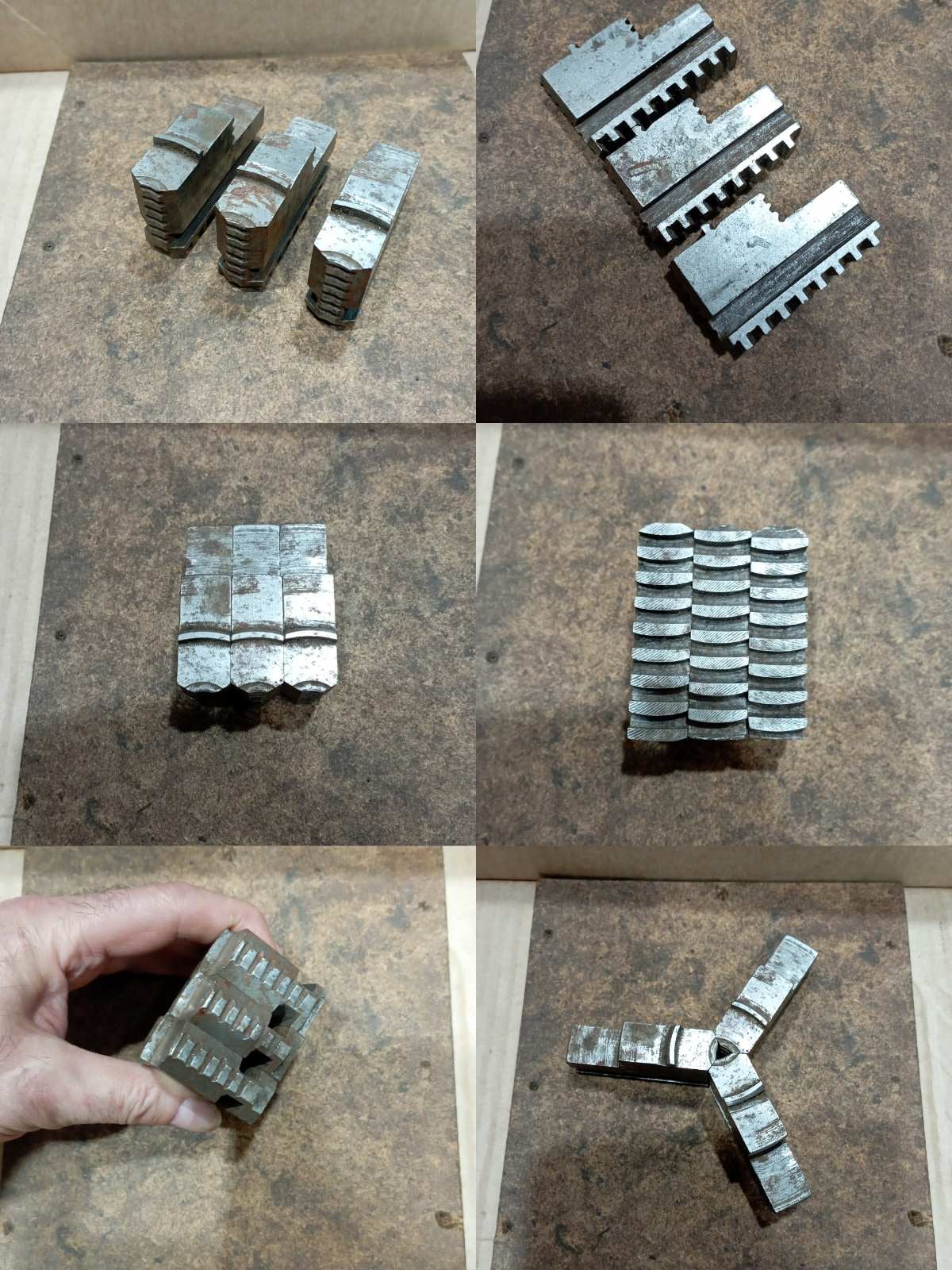 Кулачки прямые на патрон д.160мм 7100-0005 Псков СССР