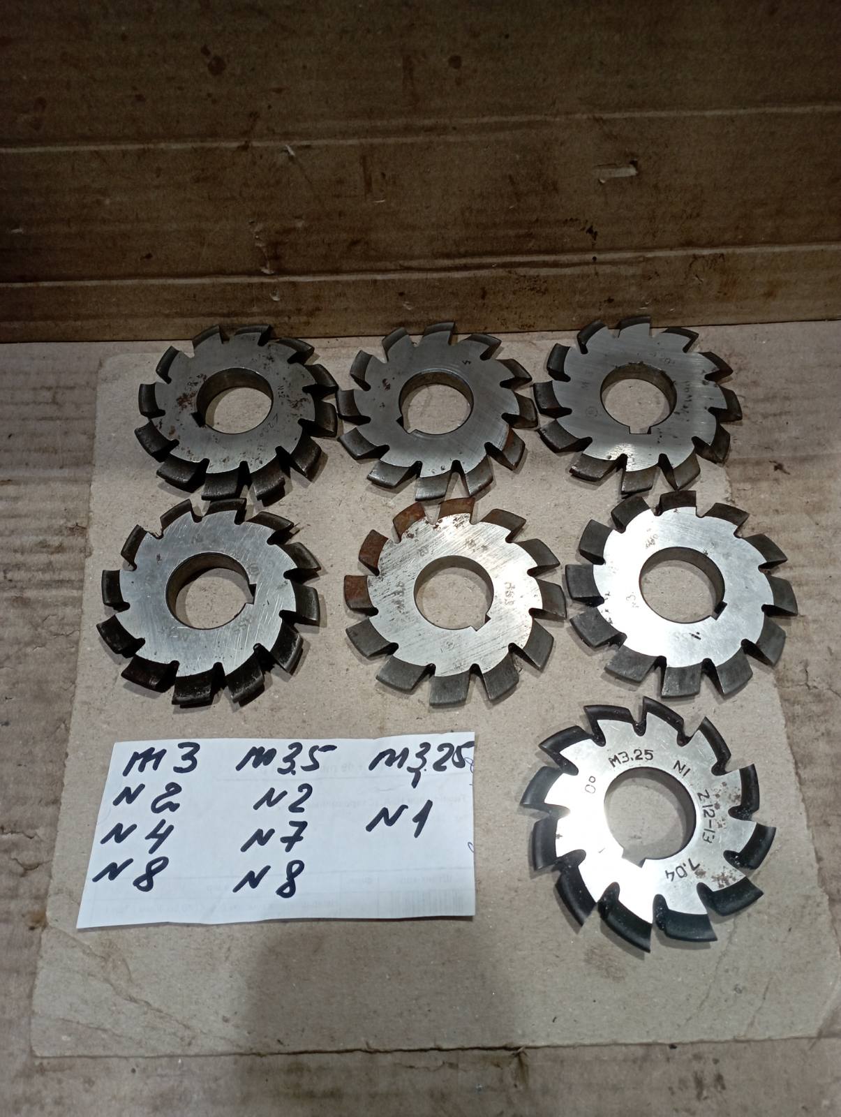 Фрезы дисковые модульные m3, m3,25, m3,5, Р6М5